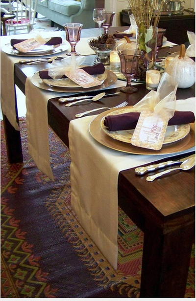 Glitzy Fall Table Setting Ideas Glitzy Fall Table Setting Ideas