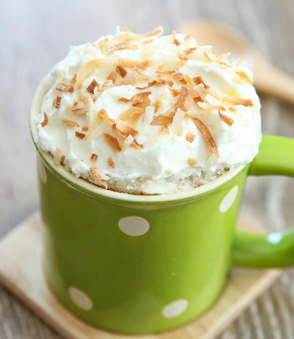 Triple Coconut Mug Cake Triple Coconut Mug Cake