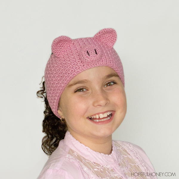 Pretty Pig Crochet Headband