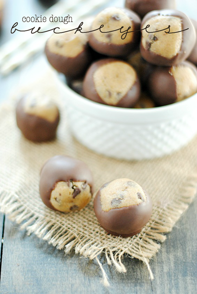 Cookie Dough Buckeyes Cookie Dough Buckeyes
