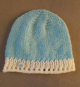 Lace Border Baby Beanie