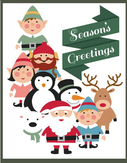 Season's Greetings Printable Christmas Cards Seasons Greetings Printable Christmas Cards