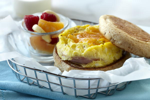 Egg Canadian Bacon and Cheese Muffin