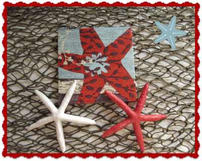 Easy Starfish Tile Coasters