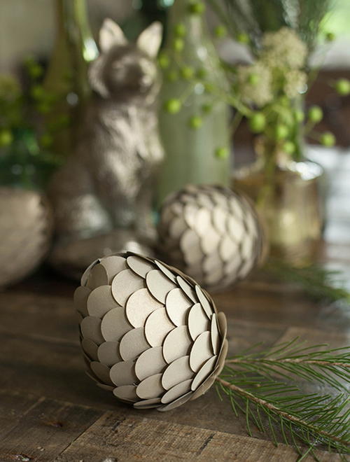 Paper Pine Cone Crafts Paper Pine Cone Crafts