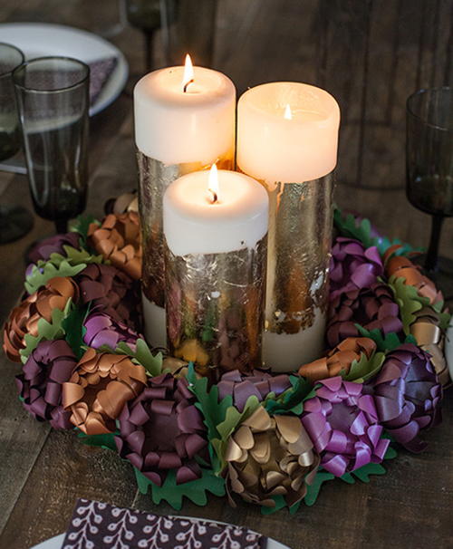 Unexpected Paper Mum DIY Wreath Centerpiece Unexpected Paper Mum DIY Wreath Centerpiece