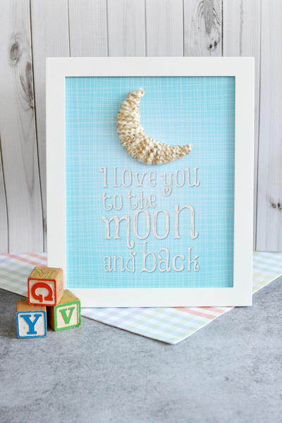 To the Moon Nursery Decor Craft