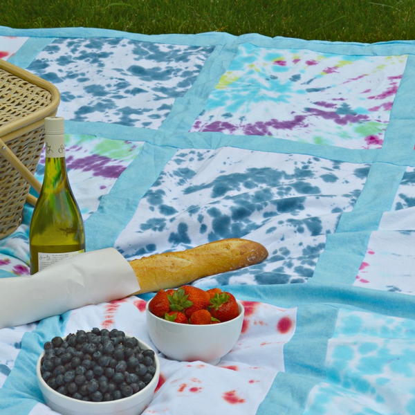 Tie-Dyed T-shirt Quilt