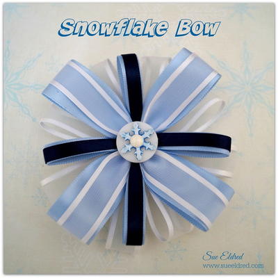 Snowflake Hair Bow