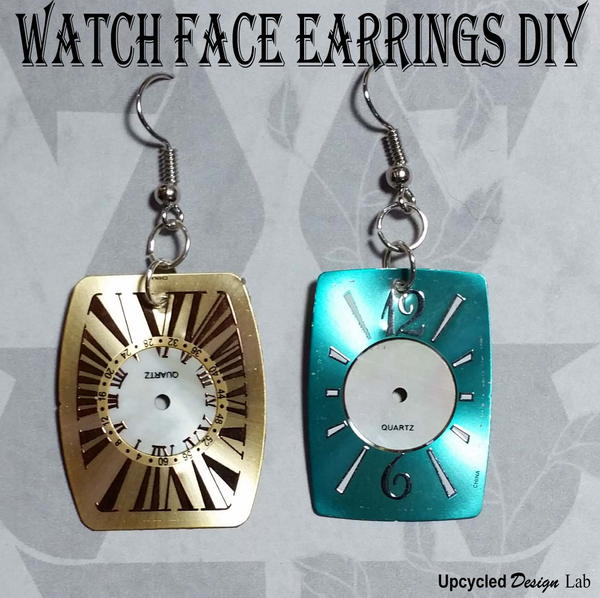 Upcycled Watch Face DIY Earrings