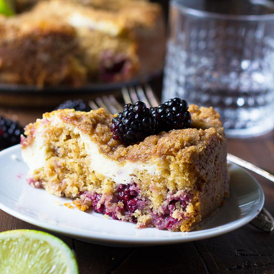 Blackberry Lime Cream Cheese Coffee Cake Blackberry Lime Cream Cheese Coffee Cake