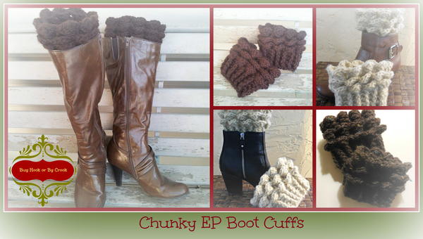 Easy Crochet Boot Cuffs