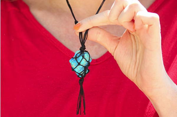 Macrame Pendant DIY Necklace Macrame Pendant DIY Necklace