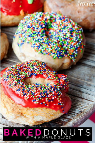 Maple Glazed Baked Donuts Maple Glazed Baked Donuts