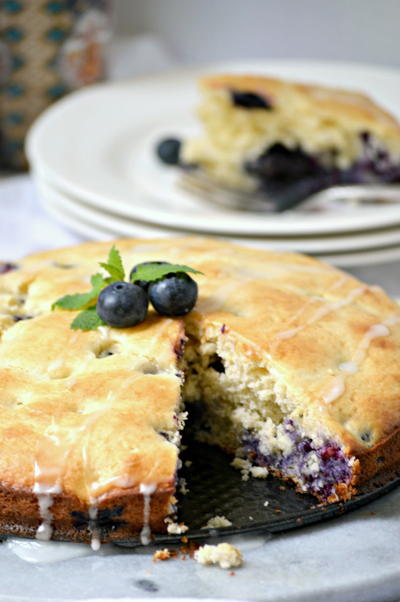 Glazed Blueberry Lemon Coffee Cake Glazed Blueberry Lemon Coffee Cake