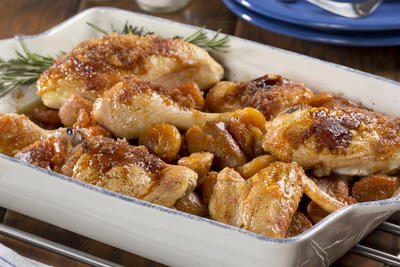 Apricot Yam Chicken Bake