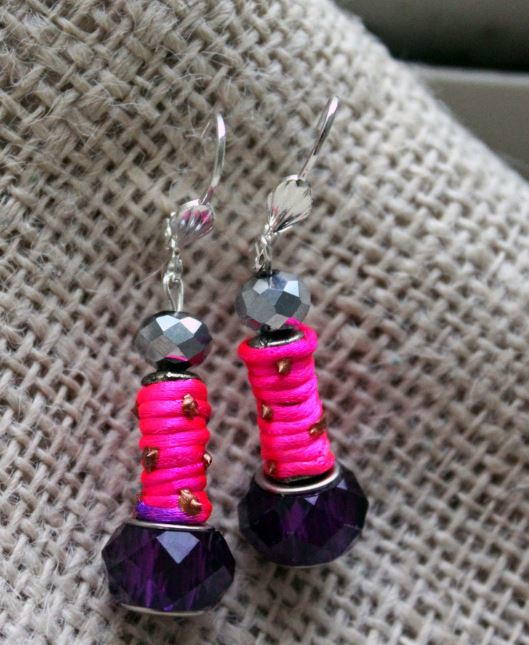 Roze en Paars Earring Tutorial Roze en Paars Earring Tutorial