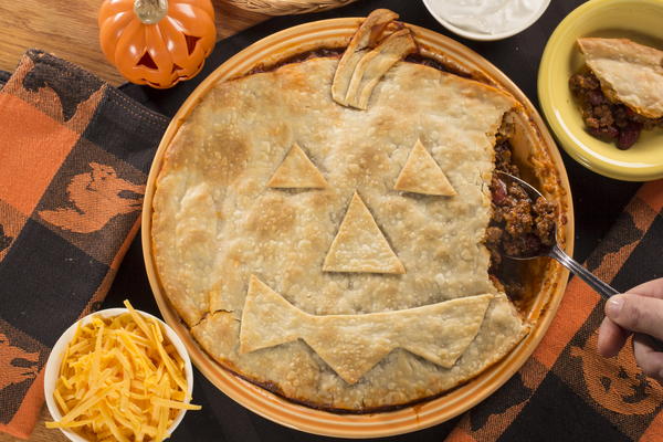 Halloween Chili Pie