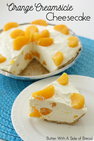 No-Bake Orange Creamsicle Cheesecake No-Bake Orange Creamsicle Cheesecake