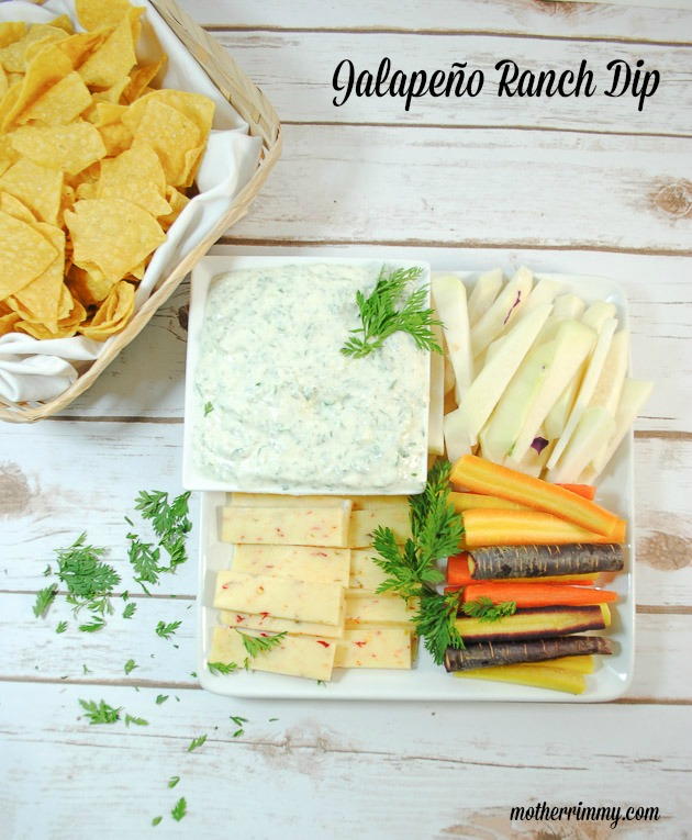 Slender Jalapeno Ranch Salad Dressing and Vegetable Dip