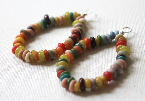 Beaded Hoop DIY Earrings Beaded Hoop DIY Earrings