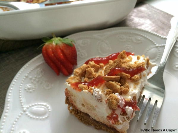 Almost No-Bake Peanut Butter & Jelly Dessert Almost No-Bake Peanut Butter & Jelly Dessert
