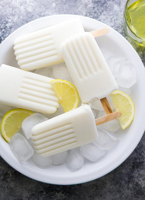 Creamy Coconut and Limoncello Popsicles Creamy Coconut and Limoncello Popsicles