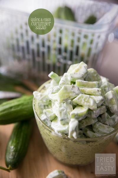Quick & Easy Cucumber Salad Quick & Easy Cucumber Salad