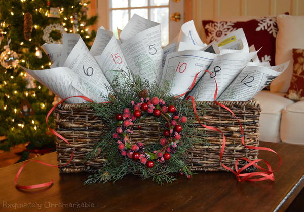 Recycled Newspaper Advent Calendar Newspaper Advent Calendar