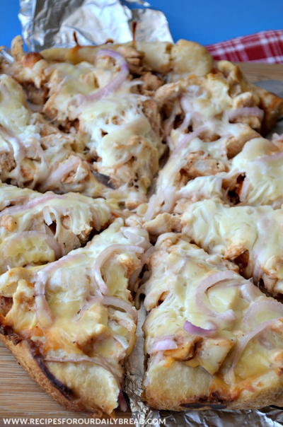 BBQ Chicken Pizza Slow Cooker BBQ Chicken Pizza