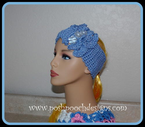 Double Ruffled Headband Earwarmer