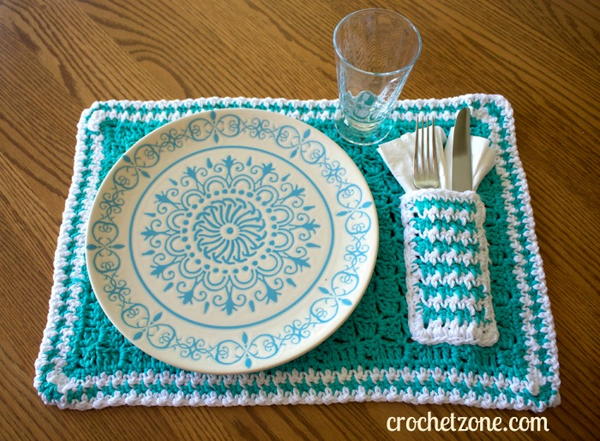 Aqua Pocket Placemat