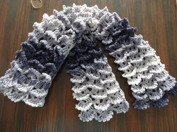 Picot Shell Stitch Scarf
