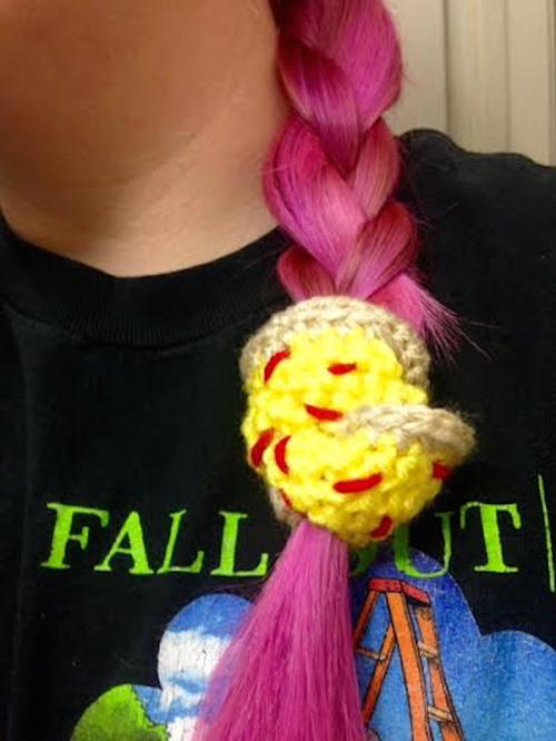 Fun Crochet Hair Scrunchies Fun Crochet Hair Scrunchies