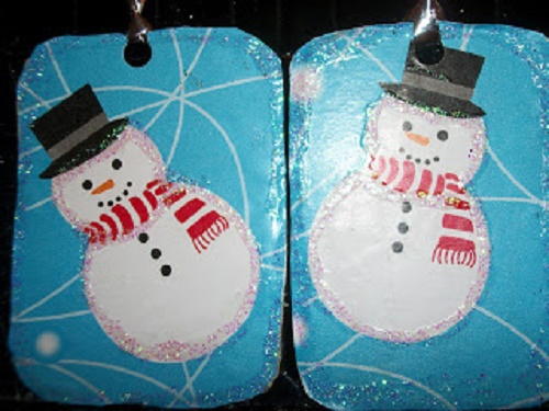 Snowman Gift Tags Snowman Tags