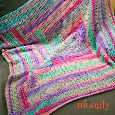 Easy Log Cabin Afghan Pattern Easy Log Cabin Afghan Pattern