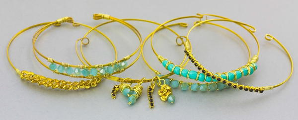Dainty Gold Stacked Bracelets Dainty Gold Stacked Bracelets