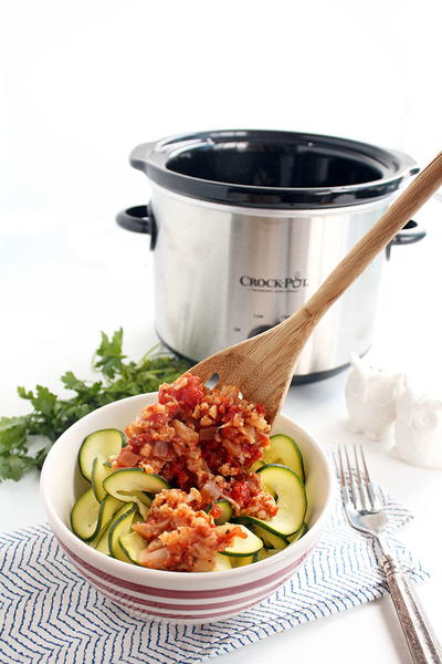 Zucchini and Cauliflower Bolognese