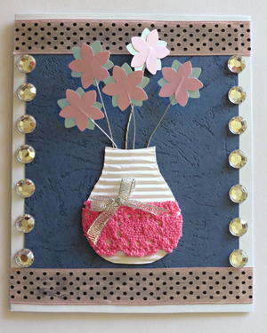 3D Flower Vase Birthday Card 3D Flower Vase Birthday Card