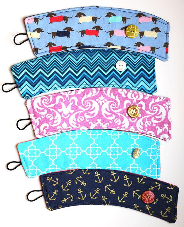 Reusable Fabric Sewn Coffee Sleeve Reusable Fabric Sewn Coffee Sleeve