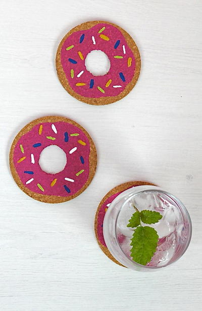 Delectable Donut Coasters