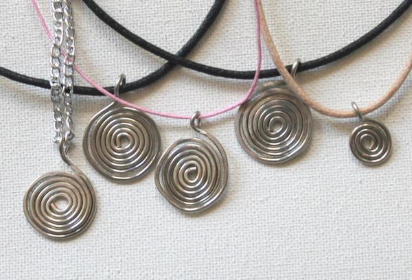 Energy Spiral Wire Wrap Pendant Energy Spiral Wire Wrap Pendant