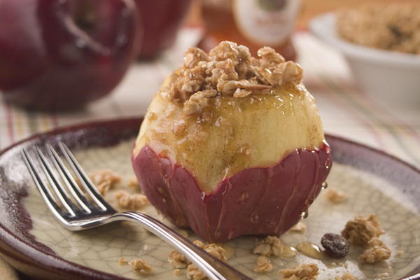 Microwave Stuffed Baked Apples