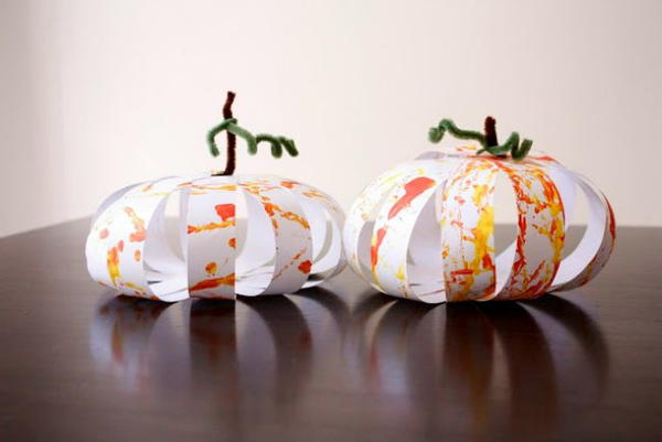 Paper Pumpkin Globes Paper Pumpkin Globes