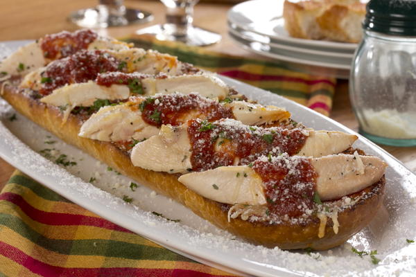 Open-Faced Chicken Bruschetta