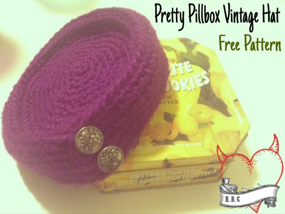 Pretty Pillbox Vintage Hat