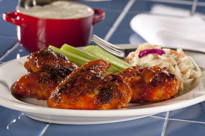 Pan-Grilled Buffalo Wings