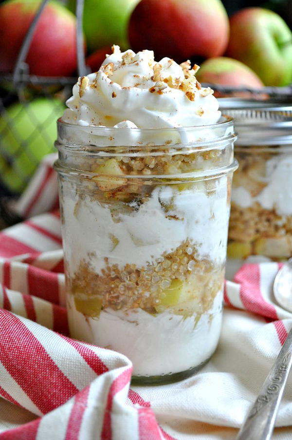 Overnight Apple Crisp Breakfast Parfait