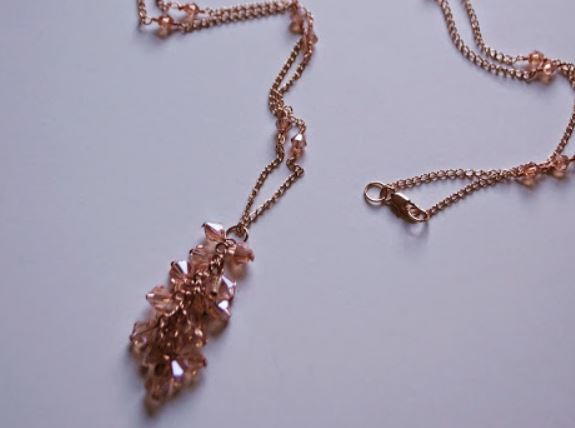 Petite Pink Crystal Necklace Petite Pink Crystal Necklace
