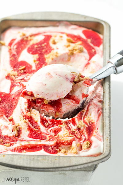 No Churn Cherry Cheesecake Ice Cream No Churn Cherry Cheesecake Ice Cream